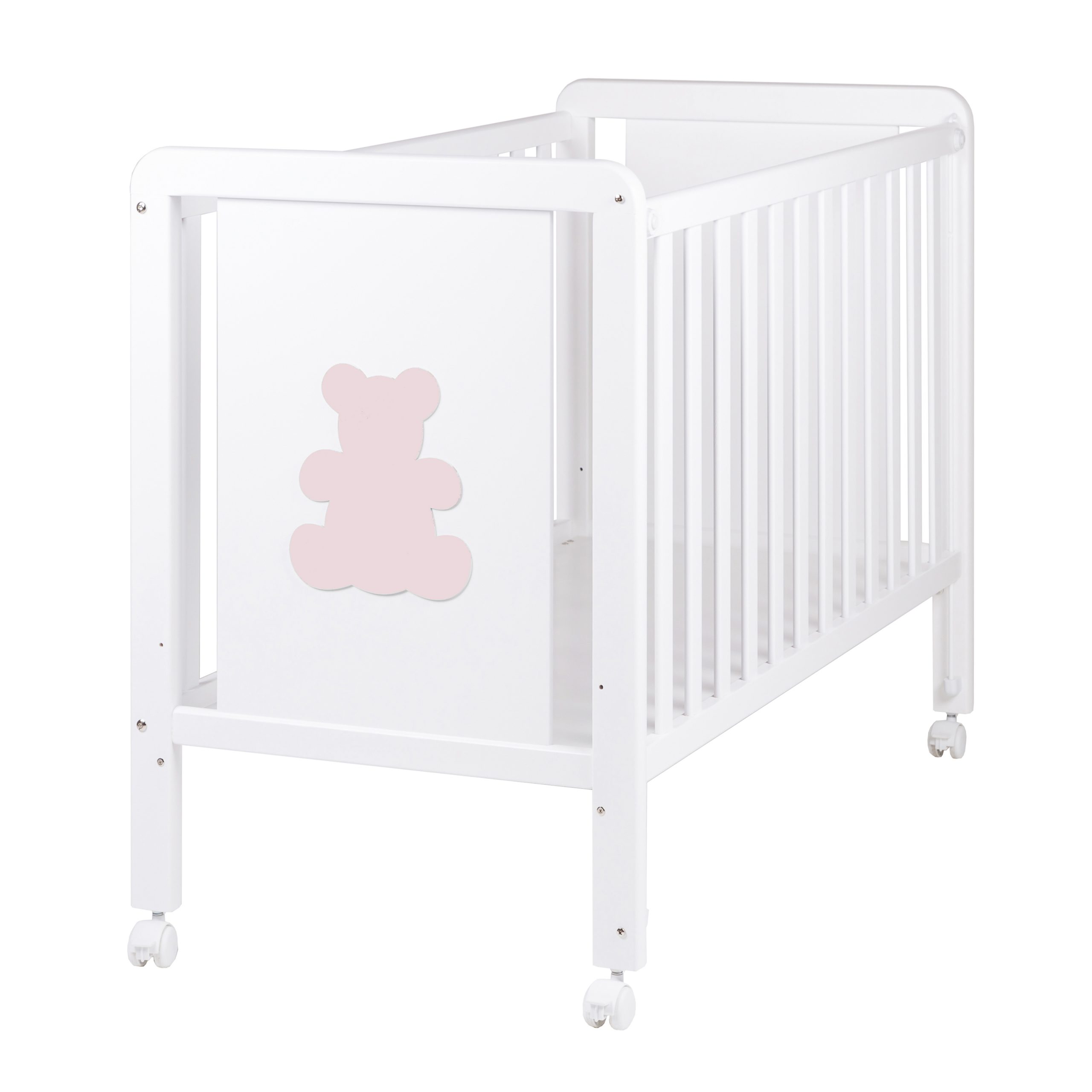Cuna Teddy rosa